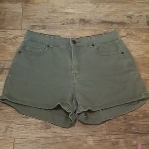 High Waisted Midi Shorts